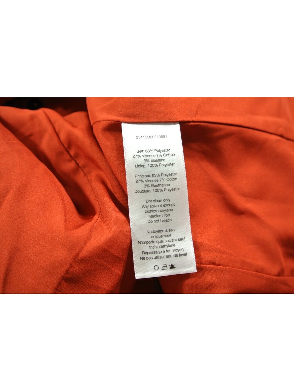 NEW, Veronica Beard Jessup Tailored Vest in Carnelian Red sz 8 #SJ2548 - Picture 8 of 10